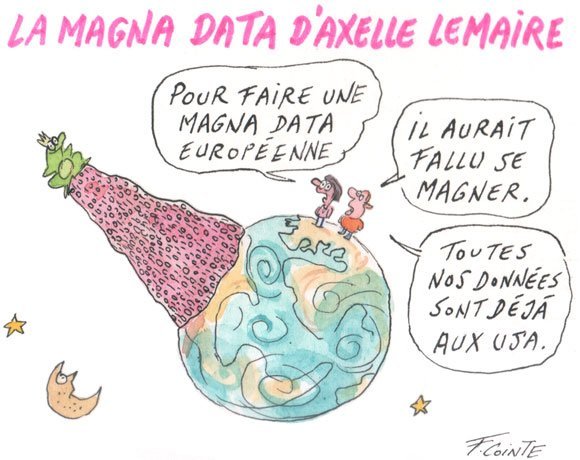 Dessin: Axelle Lemaire milite pour une « Magna Data »